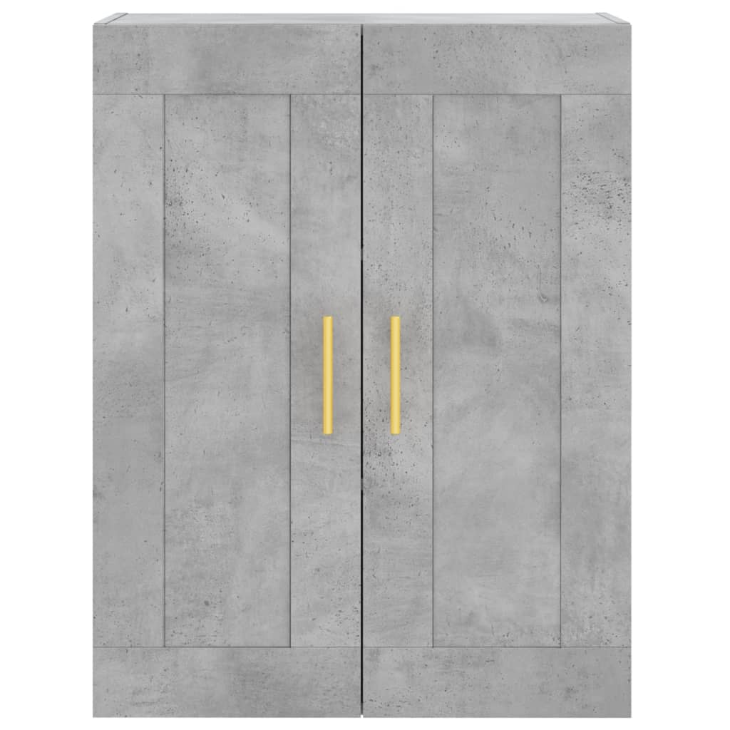Wall Mounted Cabinets 2 pcs Concrete Grey Engineered Wood