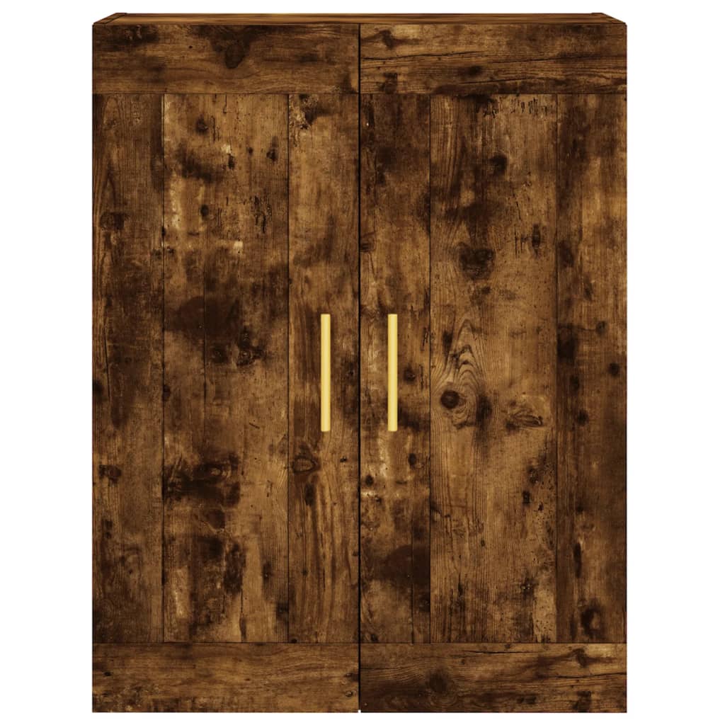 Wall Mounted Cabinets 2 pcs Smoked Oak Engineered Wood
