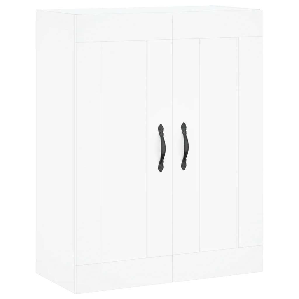 Wall Mounted Cabinets 2 pcs White Engineered Wood
