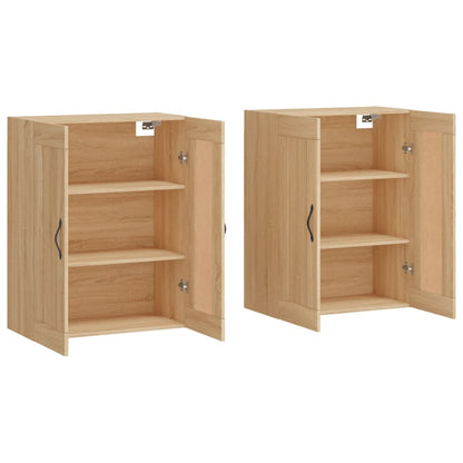 Wall Mounted Cabinets 2 pcs Sonoma Oak Engineered Wood