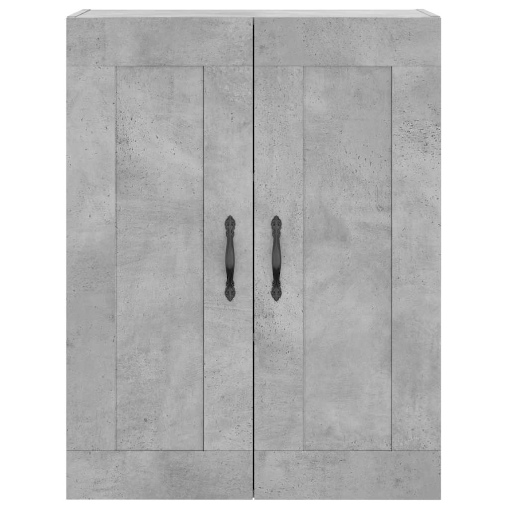 Wall Mounted Cabinets 2 pcs Concrete Grey Engineered Wood