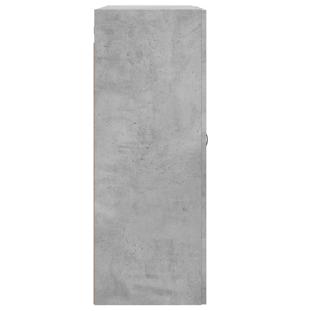 Wall Mounted Cabinets 2 pcs Concrete Grey Engineered Wood