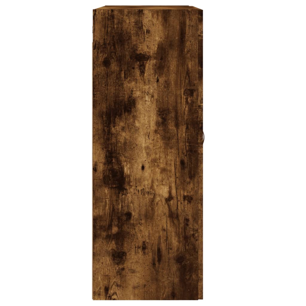 Wall Mounted Cabinets 2 pcs Smoked Oak Engineered Wood