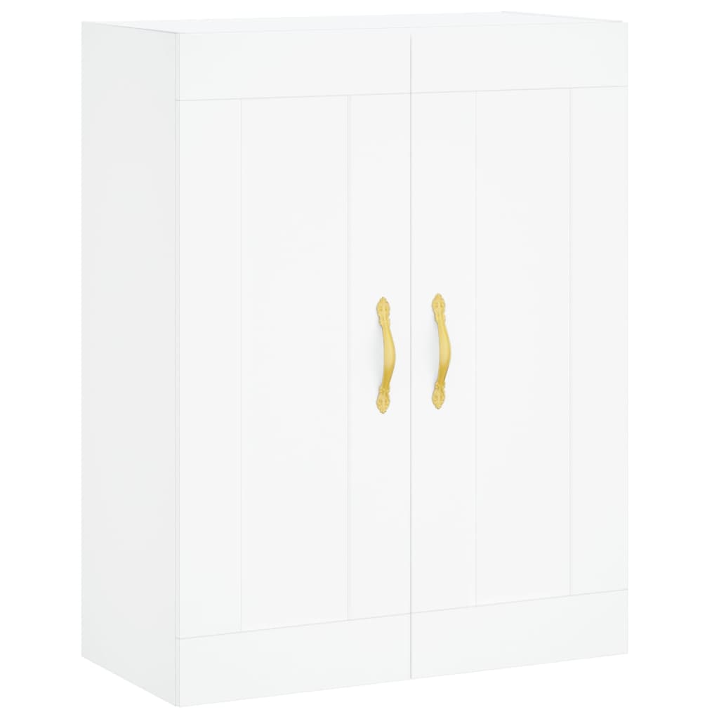 Wall Mounted Cabinets 2 pcs White Engineered Wood
