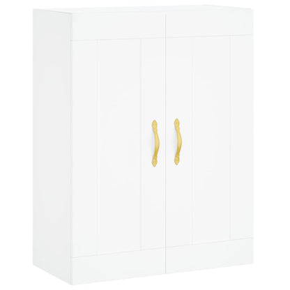 Wall Mounted Cabinets 2 pcs White Engineered Wood