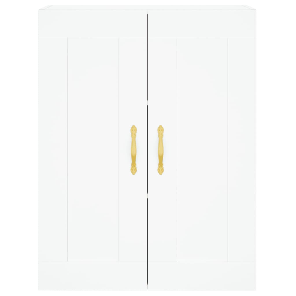 Wall Mounted Cabinets 2 pcs White Engineered Wood