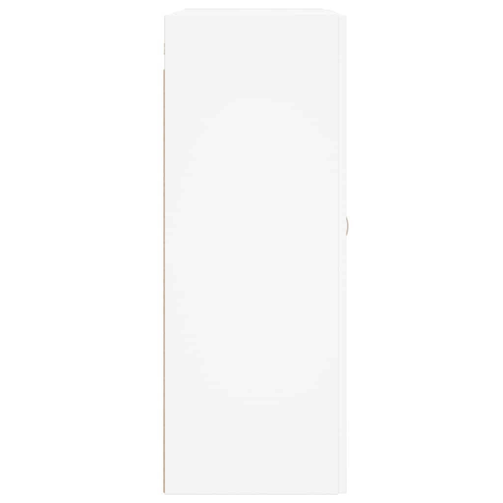 Wall Mounted Cabinets 2 pcs White Engineered Wood