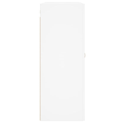 Wall Mounted Cabinets 2 pcs White Engineered Wood