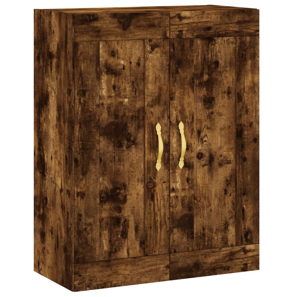 Wall Mounted Cabinets 2 pcs Smoked Oak Engineered Wood