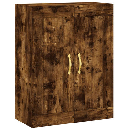 Wall Mounted Cabinets 2 pcs Smoked Oak Engineered Wood