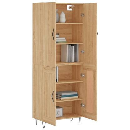 Highboard Sonoma Oak 69,5x34x180 cm Engineered Wood
