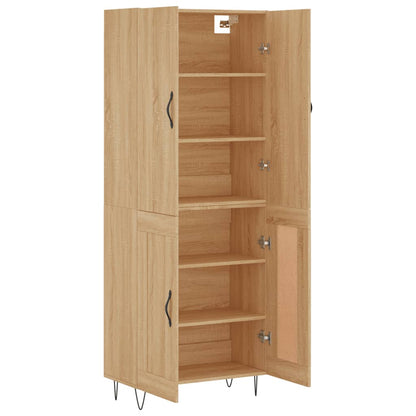 Highboard Sonoma Oak 69,5x34x180 cm Engineered Wood