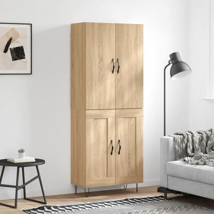 Highboard Sonoma Oak 69,5x34x180 cm Engineered Wood