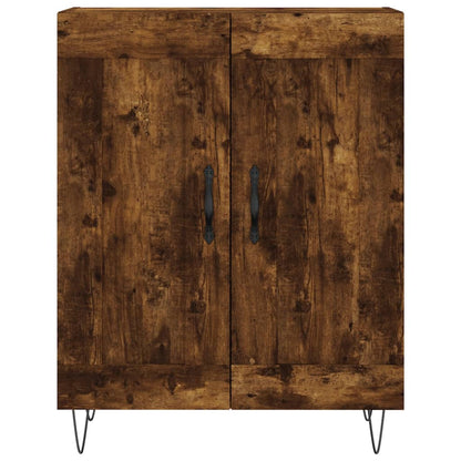 Highboard Smoked Oak 69.5x34x180 cm Engineered Wood