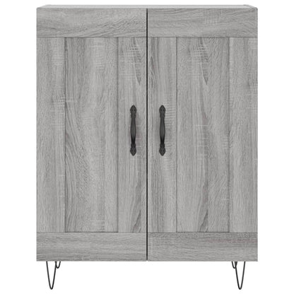 Highboard Grey Sonoma 69,5x34x180 cm Engineered Wood