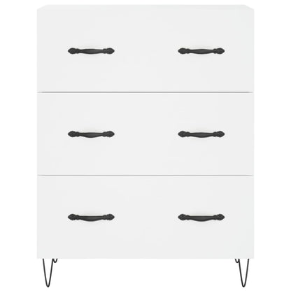 Highboard White 69,5x34x180 cm Engineered Wood