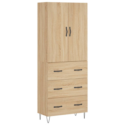 Highboard Sonoma Oak 69,5x34x180 cm Engineered Wood