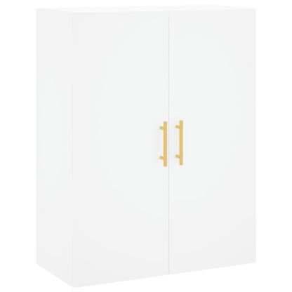 Highboard White 69.5x34x180 cm Engineered Wood