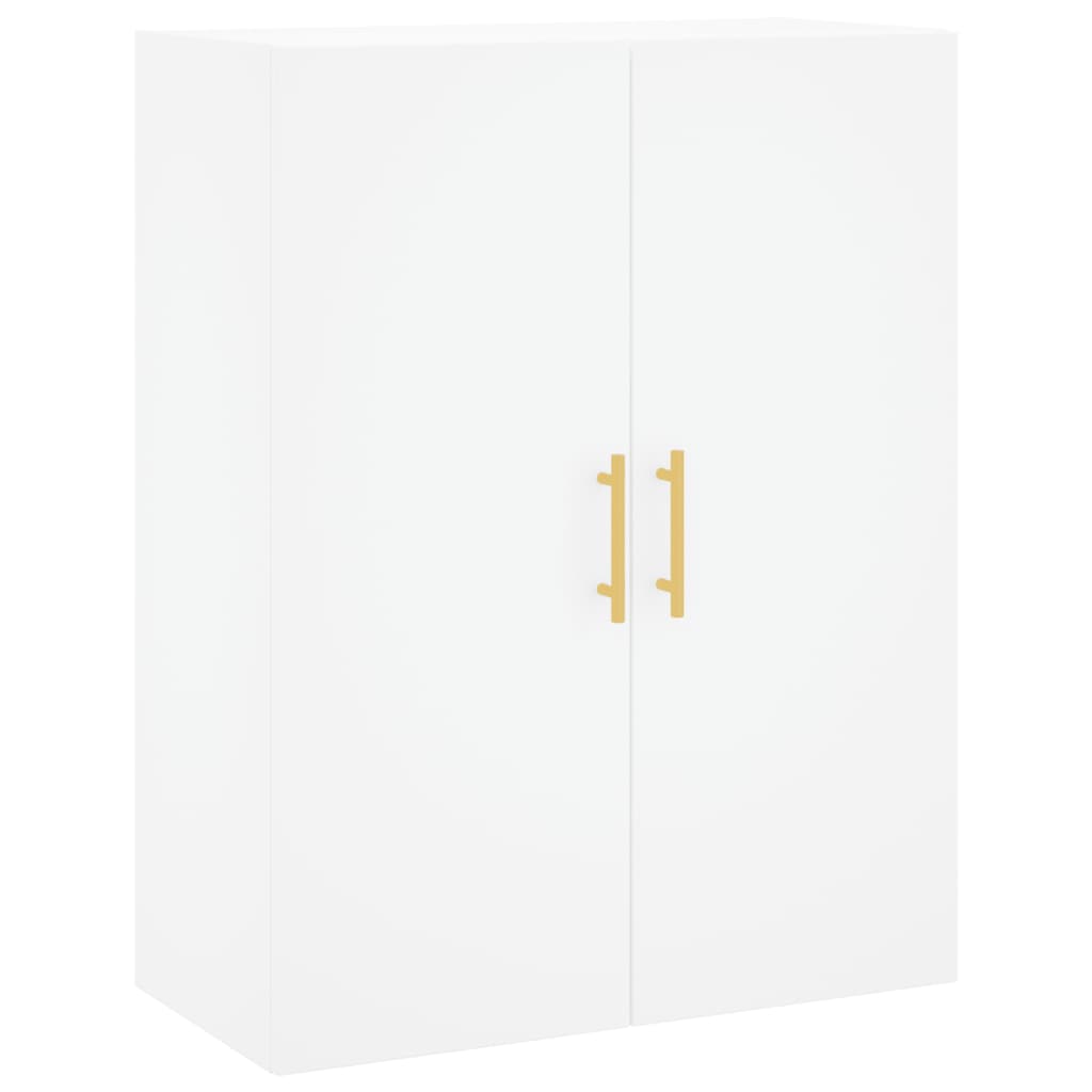 Highboard White 69,5x34x180 cm Engineered Wood