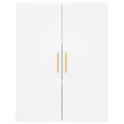 Highboard White 69.5x34x180 cm Engineered Wood