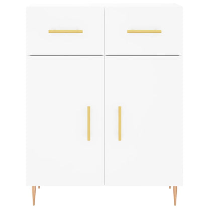 Highboard White 69.5x34x180 cm Engineered Wood