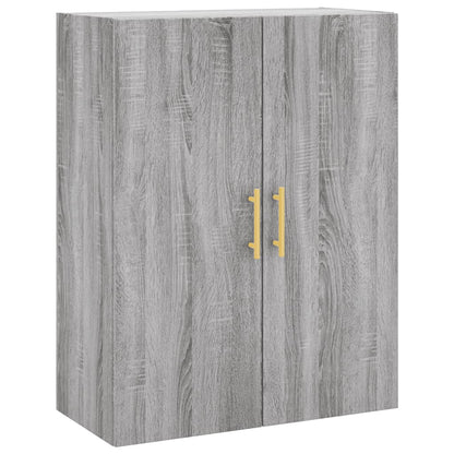Highboard Grey Sonoma 69,5x34x180 cm Engineered Wood