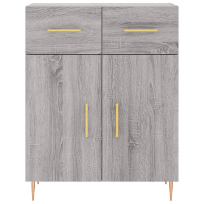 Highboard Grey Sonoma 69,5x34x180 cm Engineered Wood