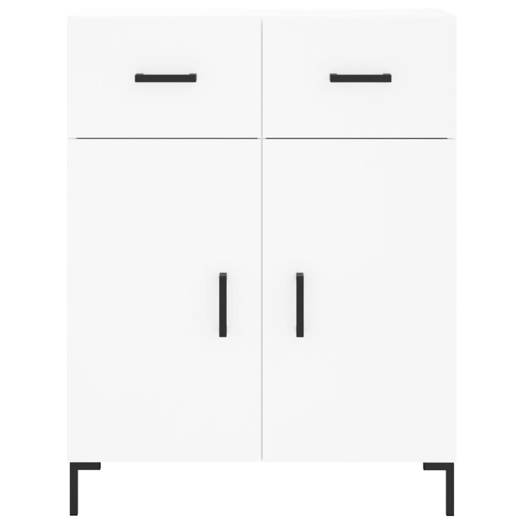 Highboard White 69,5x34x180 cm Engineered Wood