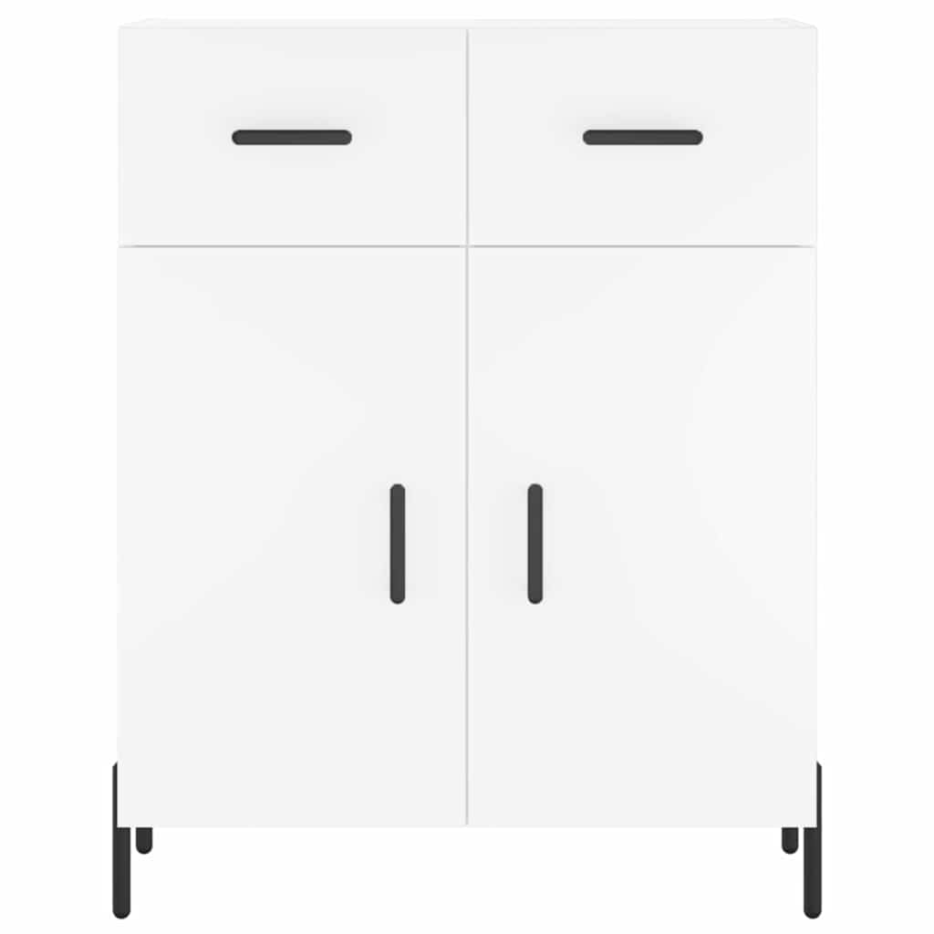 Highboard White 69,5x34x180 cm Engineered Wood