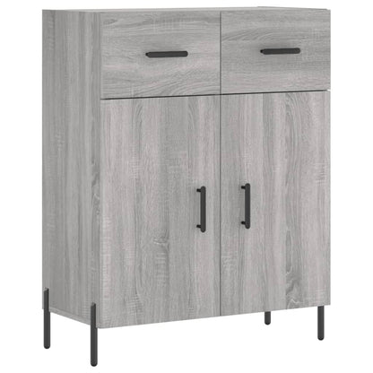 Highboard Grey Sonoma 69,5x34x180 cm Engineered Wood