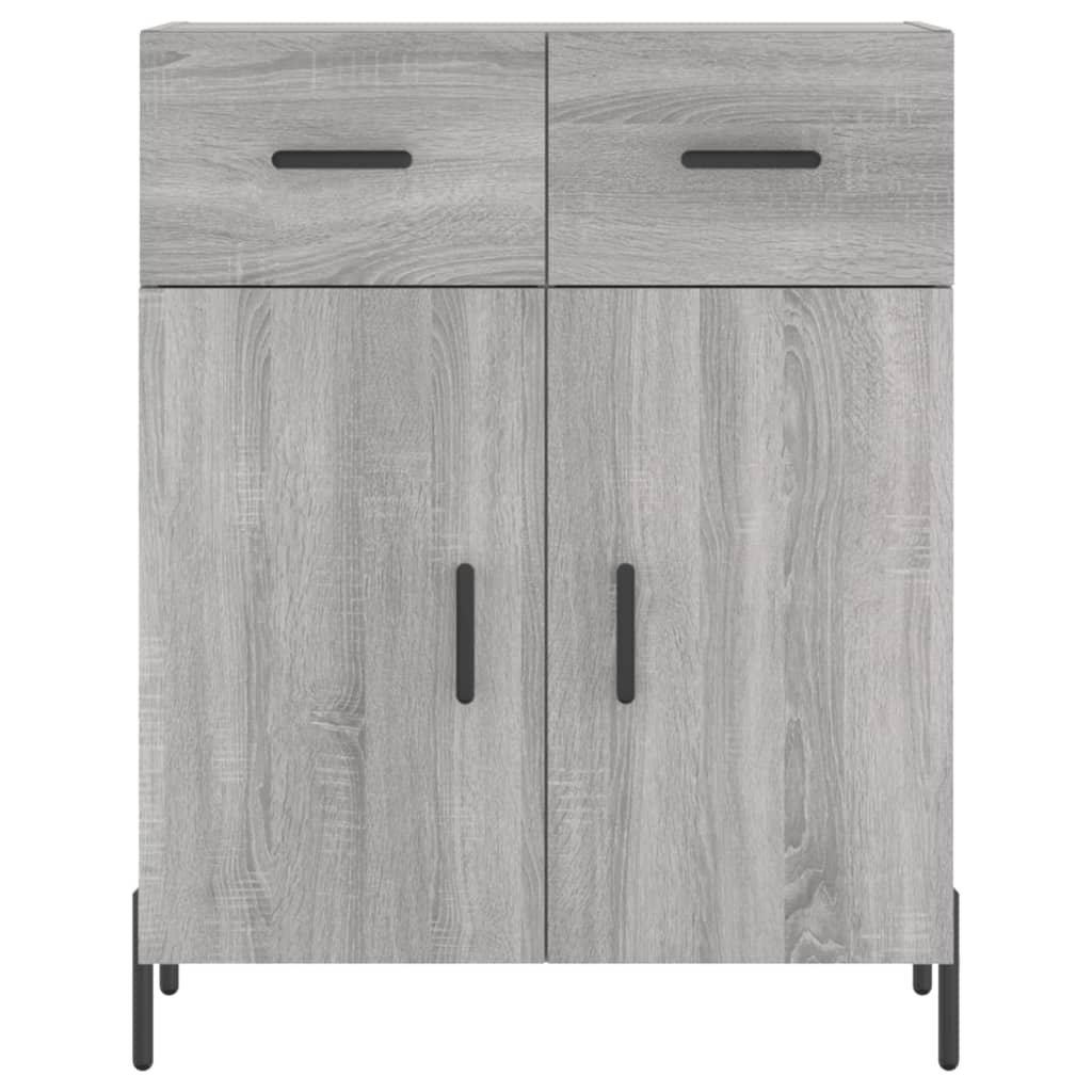 Highboard Grey Sonoma 69,5x34x180 cm Engineered Wood