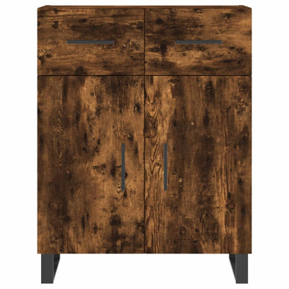 Highboard Smoked Oak 69,5x34x180 cm Engineered Wood