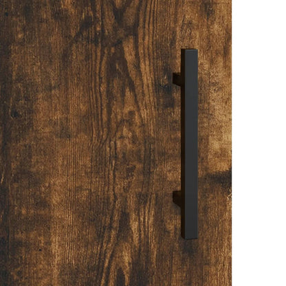 Highboard Smoked Oak 69,5x34x180 cm Engineered Wood