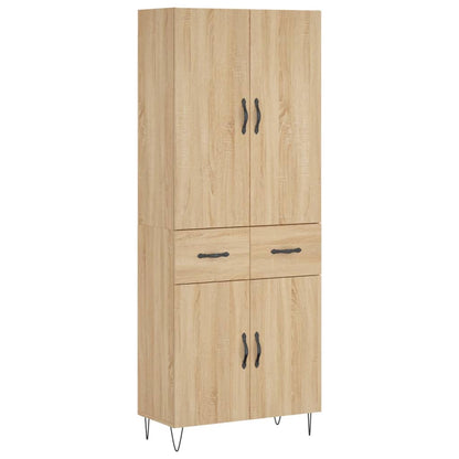 Highboard Sonoma Oak 69,5x34x180 cm Engineered Wood