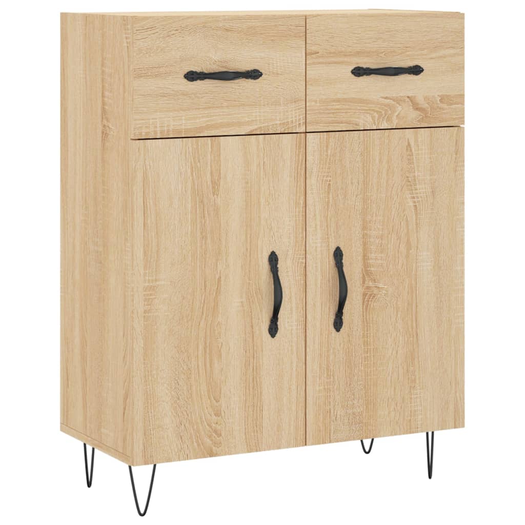 Highboard Sonoma Oak 69,5x34x180 cm Engineered Wood