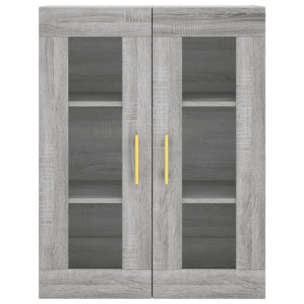 Highboard Grey Sonoma 69,5x34x180 cm Engineered Wood