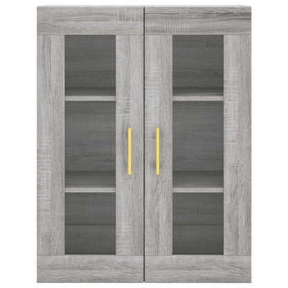 Highboard Grey Sonoma 69,5x34x180 cm Engineered Wood