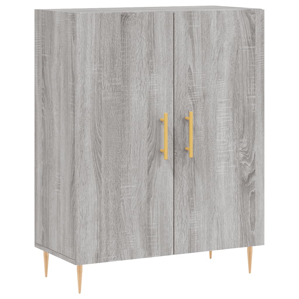 Highboard Grey Sonoma 69,5x34x180 cm Engineered Wood