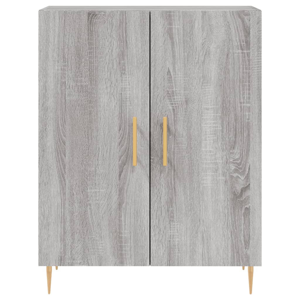 Highboard Grey Sonoma 69,5x34x180 cm Engineered Wood