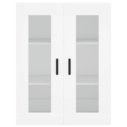 Highboard White 69.5x34x180 cm Engineered Wood