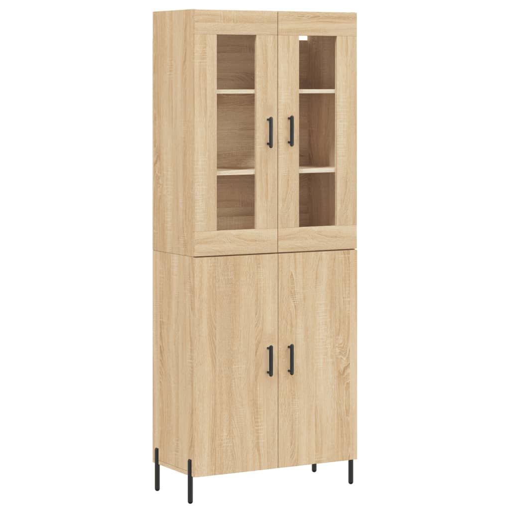 Highboard Sonoma Oak 69,5x34x180 cm Engineered Wood