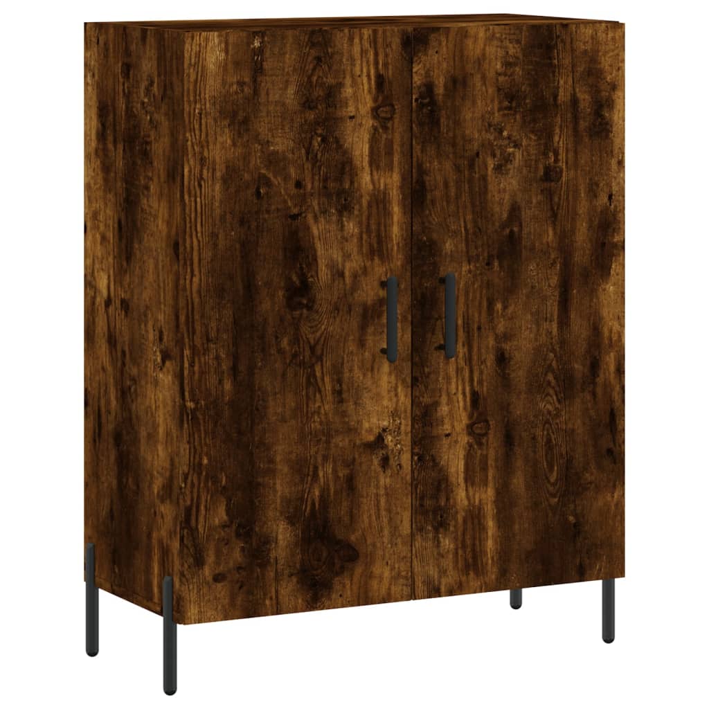 Highboard Smoked Oak 69,5x34x180 cm Engineered Wood