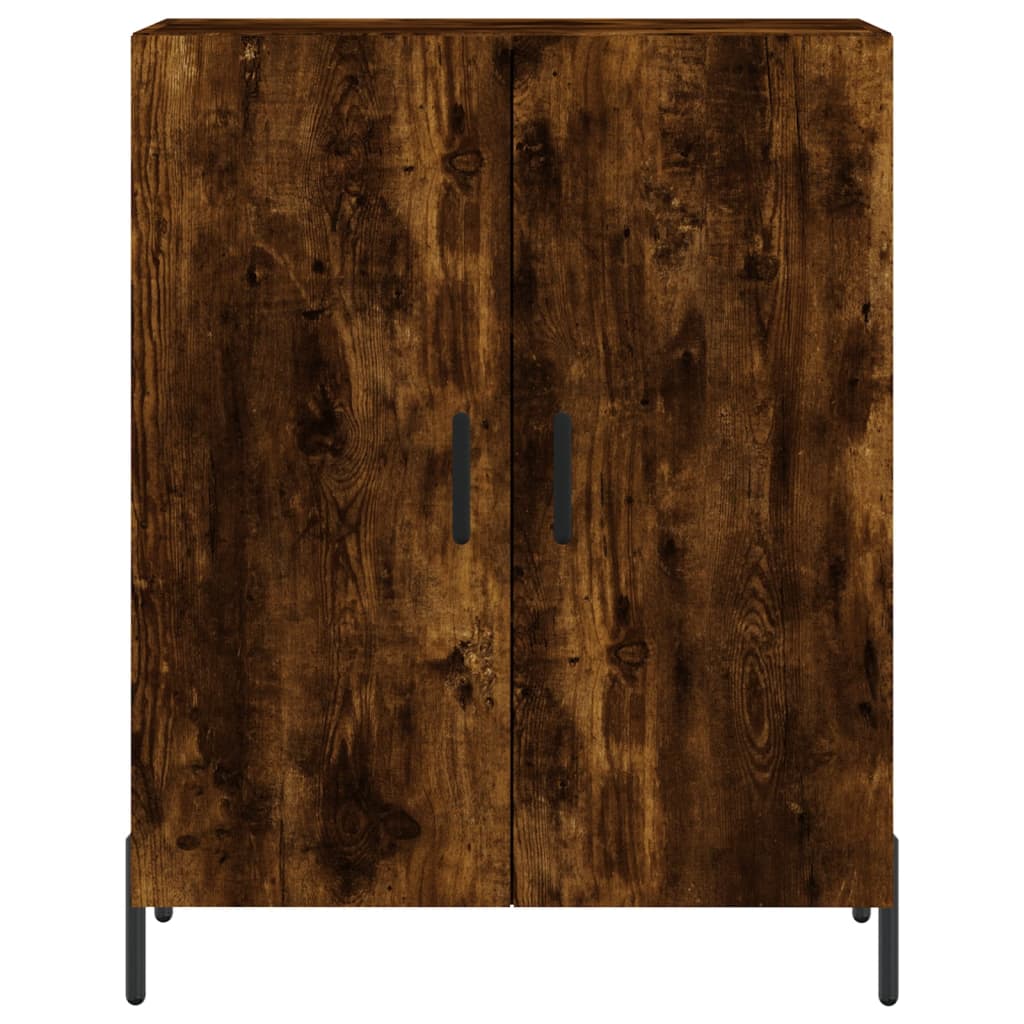 Highboard Smoked Oak 69,5x34x180 cm Engineered Wood