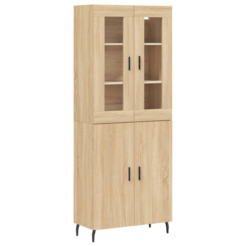 Highboard Sonoma Oak 69,5x34x180 cm Engineered Wood
