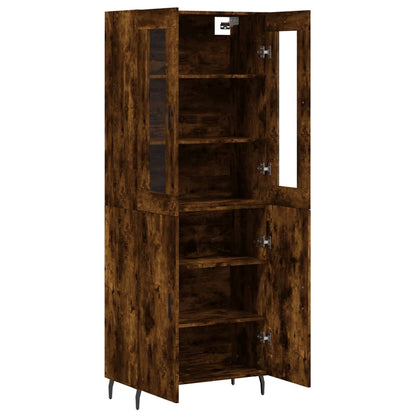 Highboard Smoked Oak 69,5x34x180 cm Engineered Wood