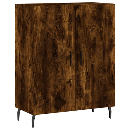 Highboard Smoked Oak 69,5x34x180 cm Engineered Wood