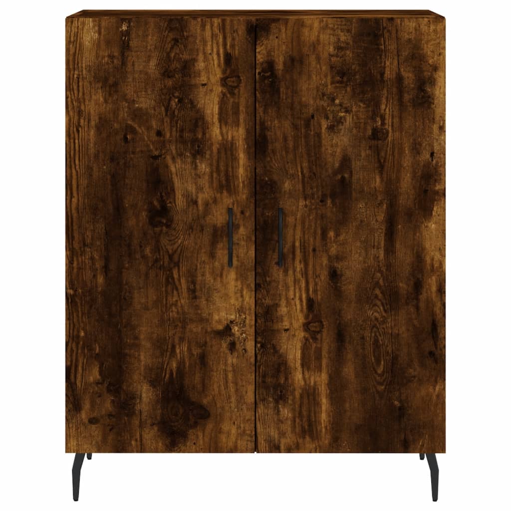 Highboard Smoked Oak 69,5x34x180 cm Engineered Wood