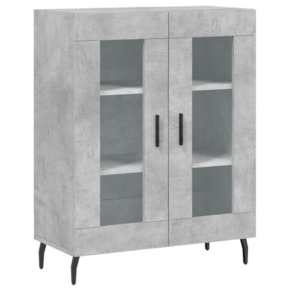Highboard Concrete Grey 69,5x34x180 cm Engineered Wood