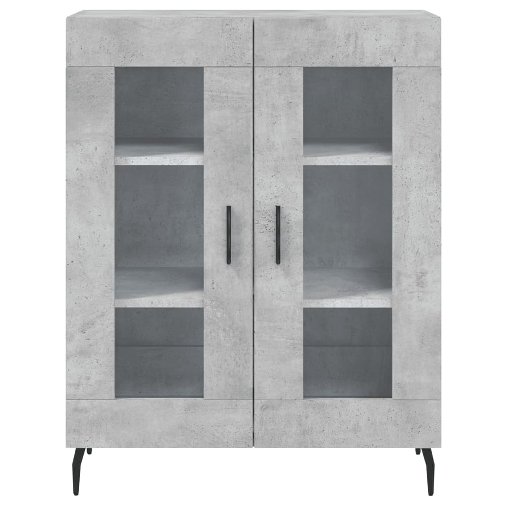 Highboard Concrete Grey 69,5x34x180 cm Engineered Wood