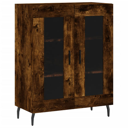 Highboard Smoked Oak 69,5x34x180 cm Engineered Wood